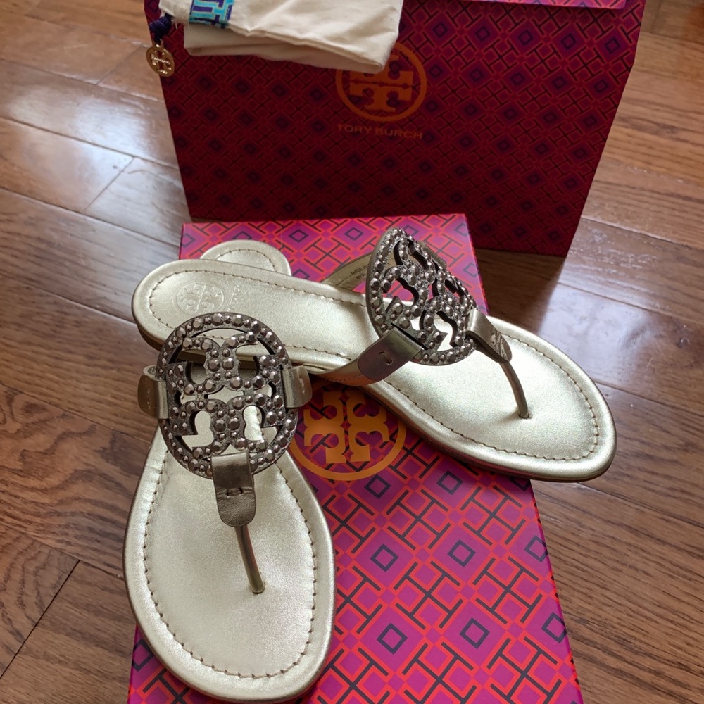 Tory Burch Miller Embellished Sandal 7